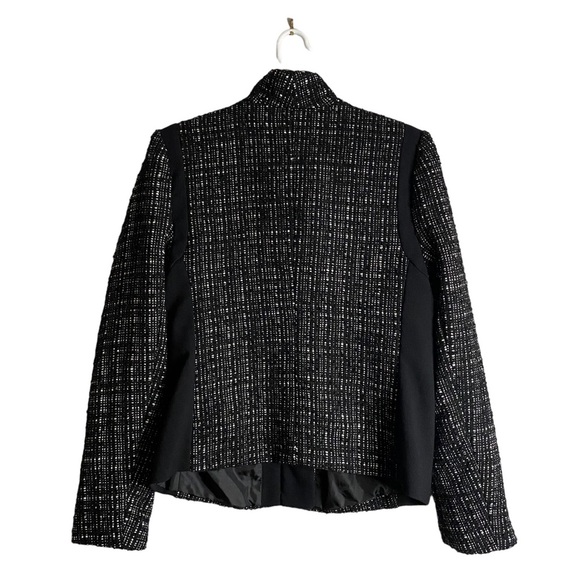 Liz Claiborne Women's Black Patterned Tweed Jacket - Picture 7 of 7